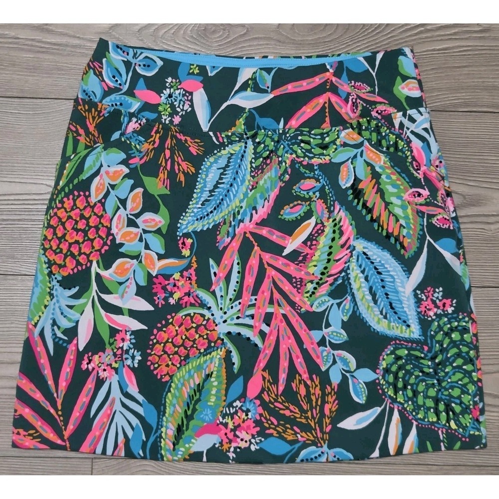 Lilly Pulitzer UPF 50+‎ Luxletic Monica Skort Size 0 Sunset Jungle Preppy Meryl